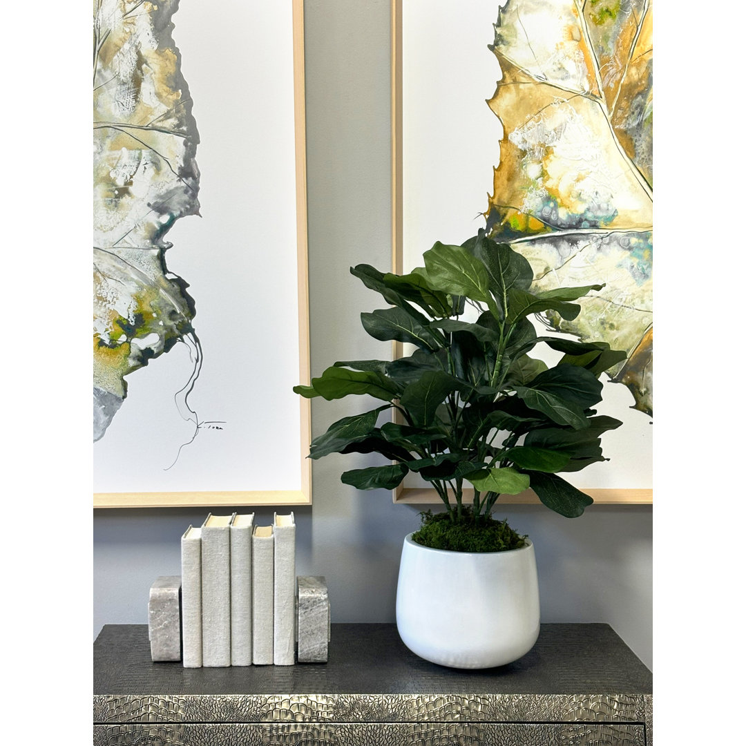 Garnes Organic Modern Faux Fiddle Leaf Fig Plant Freeport Park®