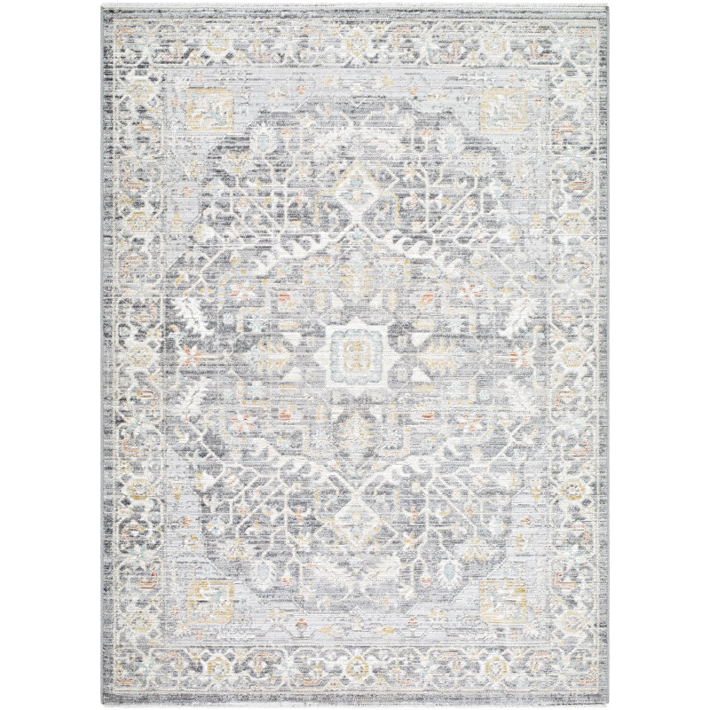 Tapis lavable à la machine Gobrias, Rectangle 5 pi 3 po x 7 pi