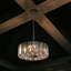 Lustre suspendu en cristal chromé de 17 po, luminaire suspendu moderne à hauteur réglable, base E26 à 4 lumières pour le salon, la salle à manger ou la cuisine (sans ampoules)