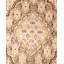 Tapis rouge / beige noué à la main de conception unique 8 pi 1 po x 10 pi 5 po Hayner