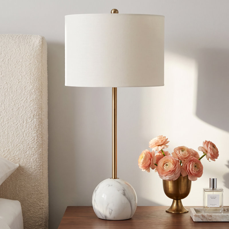 Hilda Marble USB Table Lamp