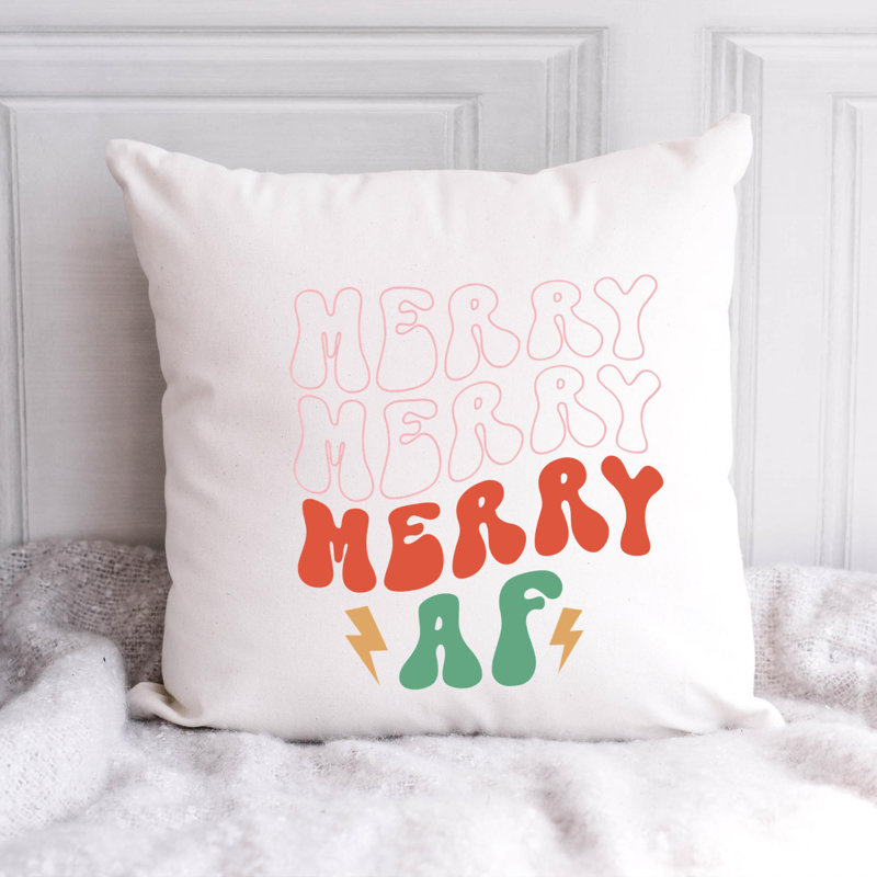 Coussin en polyester ChristmasFunny-03, 20 po x 20 po