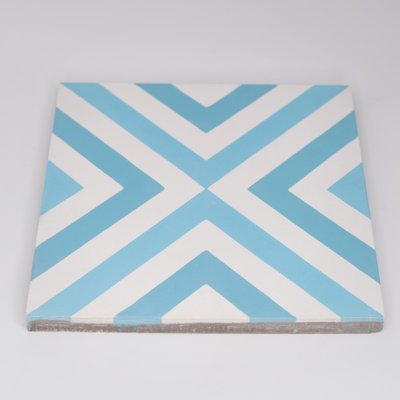 Mazagan 8" x 8" Cement Patterned Wall & Floor Tile
