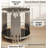 19.7" Round 2-Tier Glass End Table – Modern Luxury Side Table with Stainless Steel Frame & Clear Tempered Glass, Silver Finish, for Living Room/Home Office