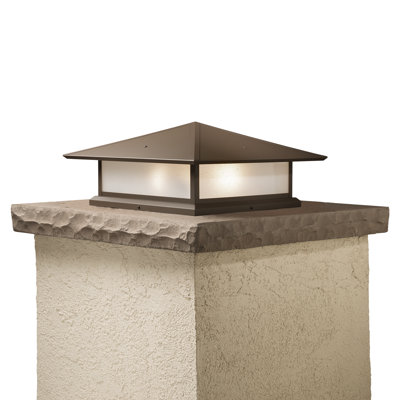 Abston Stained Glass Pier Mount Light