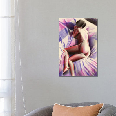 Purple Roundism by Corné Akkers - Wrapped Canvas Gallery-Wrapped Canvas Giclée