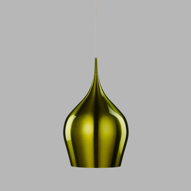 Tori 1 - Light Teardrop Pendant, 142cm H x 12.3cm W x 12.3cm D, Green