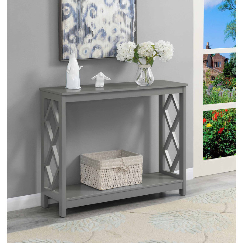 Dimson 40'' Console Table, Gray, 6.25" H x 43.75" W x 14.5" D