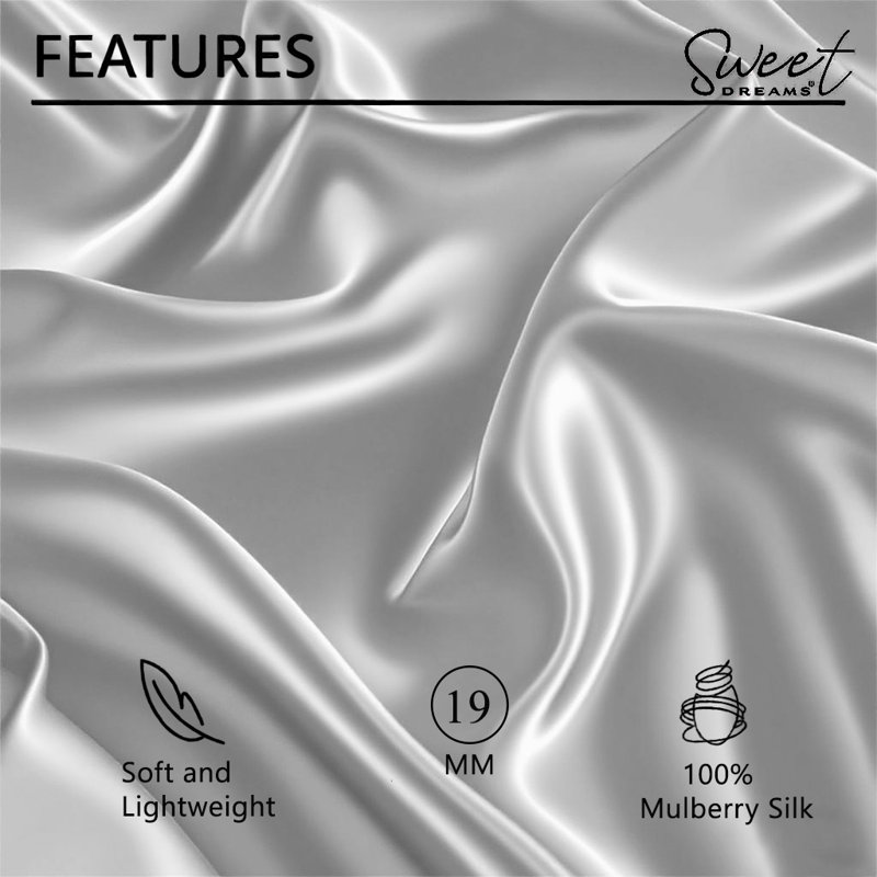 Sweet Dreams Machine Woven Oxford Pillowcase, Silver