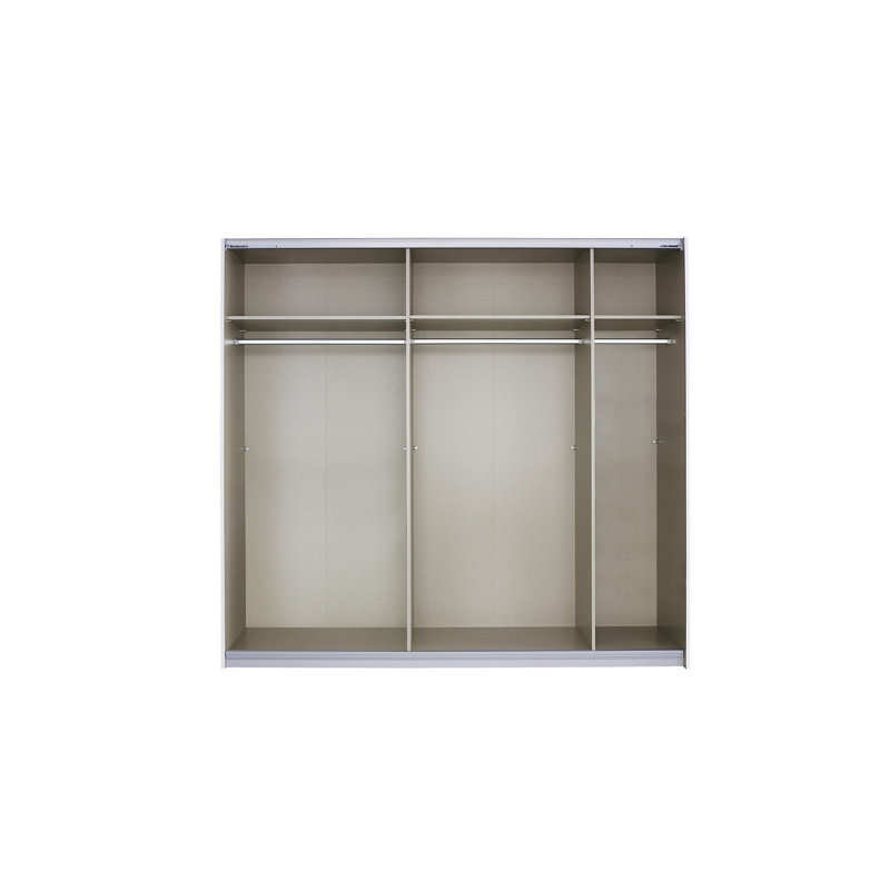 Imposa 2 Door Sliding Wardrobe, 3 Shelves, 210cm H x 226cm W x 62cm D