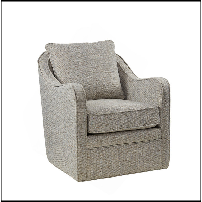Fauteuil pivotant à siège large Brianne