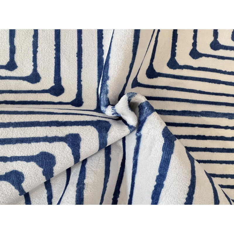 Teos - Indoor, Machine Washable Area Rug - 3'x5' Blue Ivory Home Carpet, Rectangle 3' x 5'