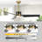 52" Ron 3-Blade Modern Indoor Ceiling Fan with Dimmable LED and Remote Control-1019613740