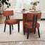 Chaises de salle à manger latérales rembourrées de 18 po de hauteur H 18 po avec pieds en bois massif-1688791774-1695846179-1694100217