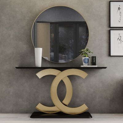 Ensemble de console et miroir 70,87 "