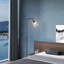 Lampe sur pied arquée noire moderne de 71 po de hauteur avec abat-jour en verre Soraida