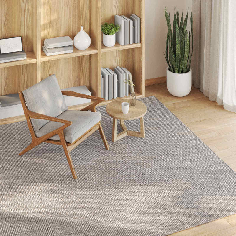 Modern Indoor Rug, Cream/Taupe, Square 200 cm