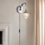 Led Wall Lights Plug In Wall Sconce Crystal Wall Sconces Chrome Bathroom Light Fixtures