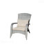 Chaise de patio avec coussins, coussin gris