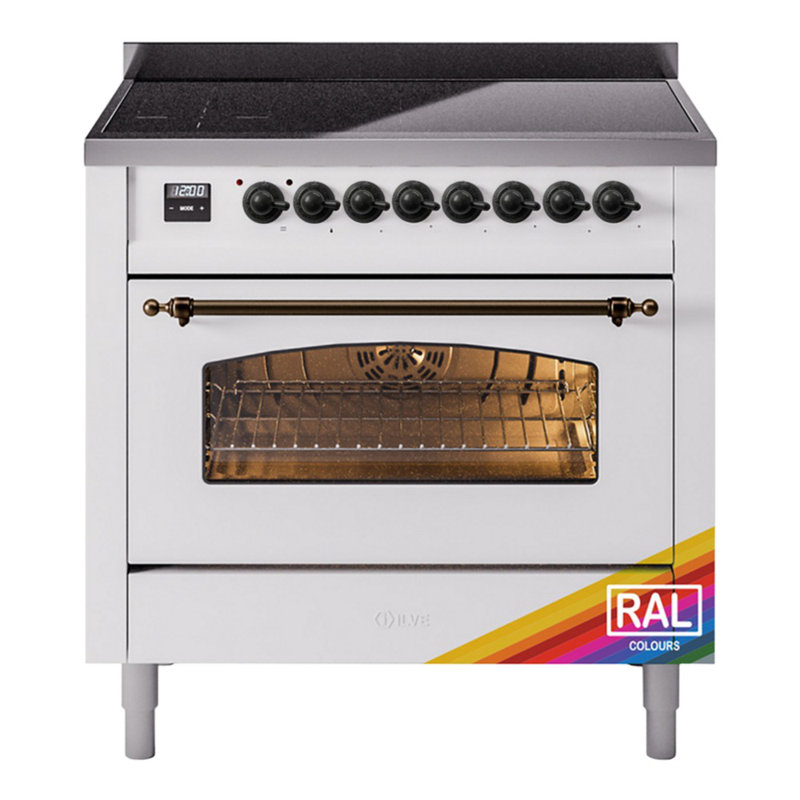 ILVE Nostalgie II 36 in Induction Range, RAL/Bronze