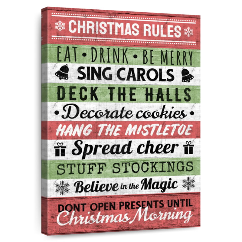Lelend Christmas Rules, H 51 po x l 34 po