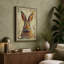 Formal Rabbit Study Japandi - Wrapped Canvas-1384671314-1384671277