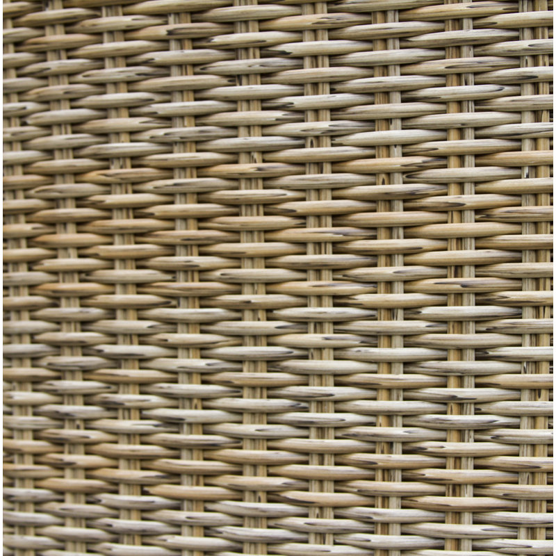 Ensemble de salle à manger 5 pièces avec chaises en osier Fleur