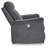 Doux Upholstered Chenille and Polyester Power Recliner-96517739