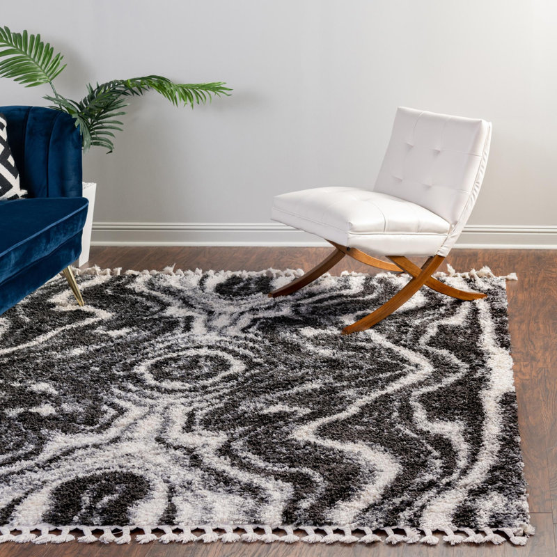 Adilkhan Ikat Indoor Rug, Square 7'10"