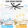 84 Inch Modern Large Design Ceiling Fans With Smart Remote Control 8 Fan Blades For Living Room