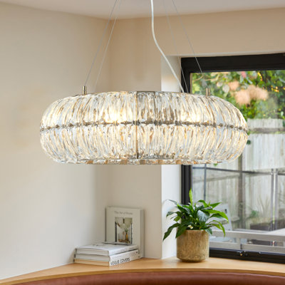 8-light Dimmable Ring Chandelier