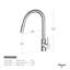 Tête de douche chromée pour robinet de cuisine - 2 types de jet-132474092