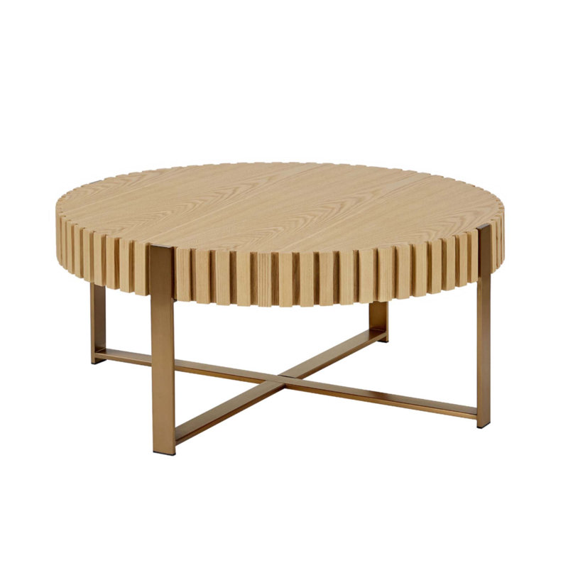 Table basse moderne Modern Handcraft, Bois de frêne naturel