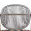 Fauteuil club en corde de teck Orla