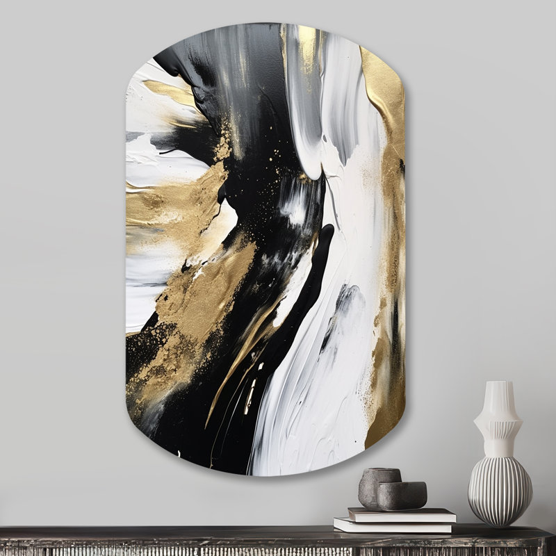 Gabel - Art abstrait en métal de forme irrégulière, H 31 po x l 19 po