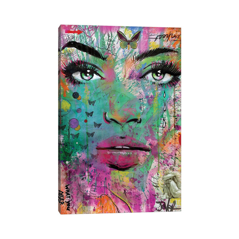 What You Need par Loui Jover - Toile tendue avec châssis sur toile tendue, H 12 po x l 8 po x P 0,75 po