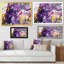 Shapes In Mauve et jaune liquide Art III - décoration murale moderne en toile-581744419-581744422