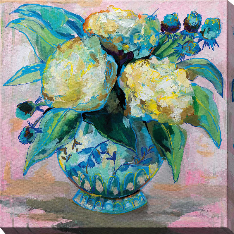 Ginger Jar I - Peinture, Toile tendue, H 36 po x l 36 po x P 1,5 po