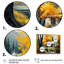 «Cabin in the Woods in Fall», reproduction sur toile-1002935864-1002935809