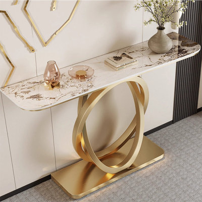 Modern style light luxury console table