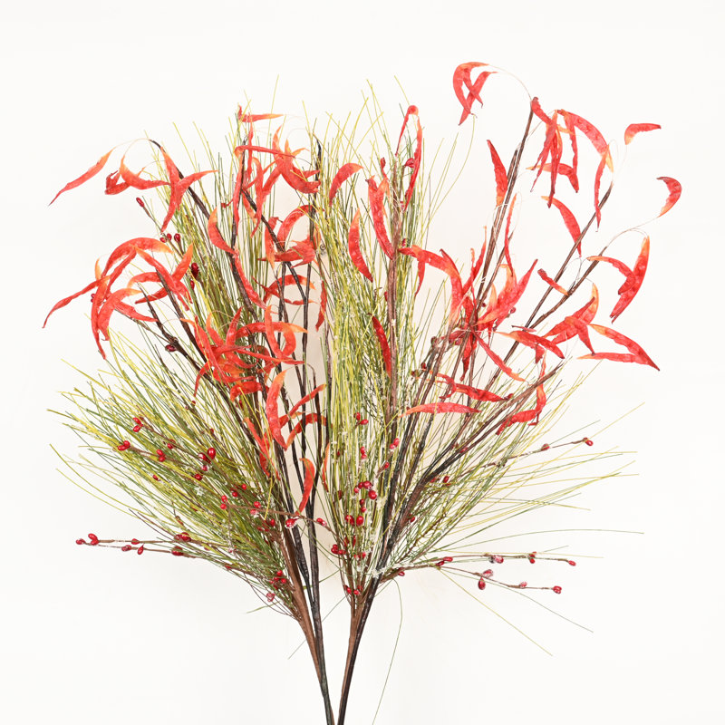 36 po Tige artificielle de baies en forme de baies artificielles automne-hiver, jour de Noël, fausses branches pour vase