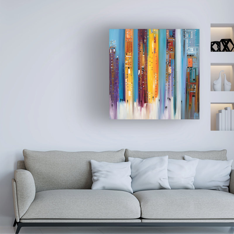 Art sur toile «Ekaterina Ermilkina City», H 14 po x l 14 po