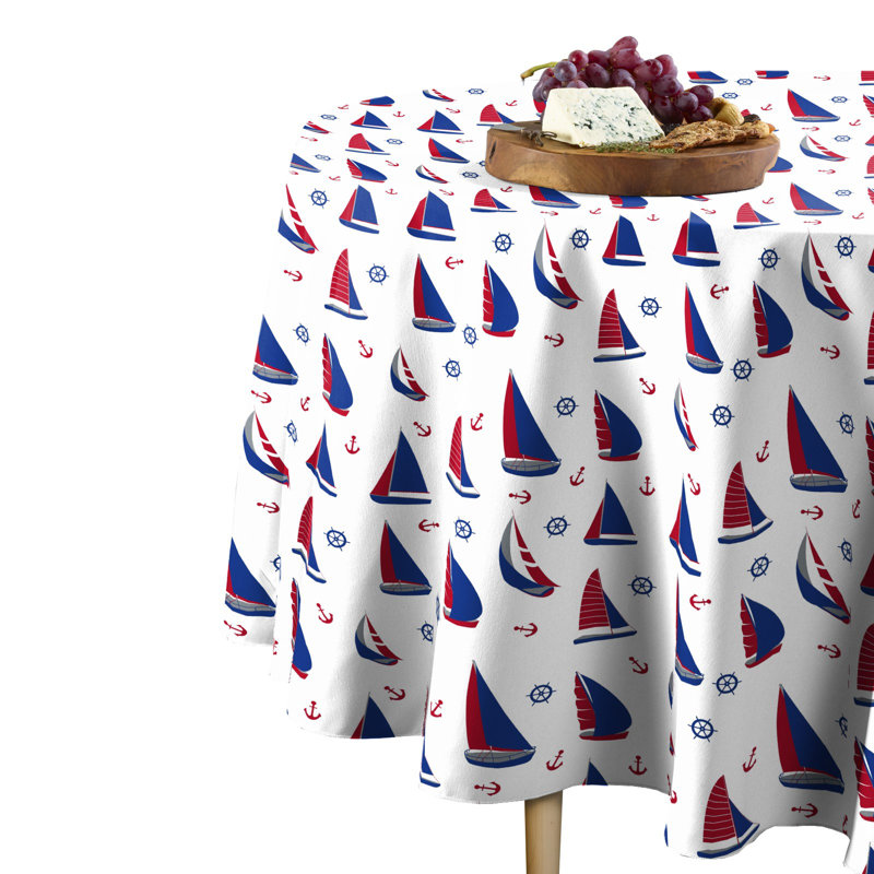 Cordis Geometric Round Tablecloth, 90" x 90"