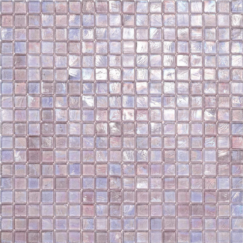 Cherry 5/8" x 5/8" Glimmer Glass Mosaic