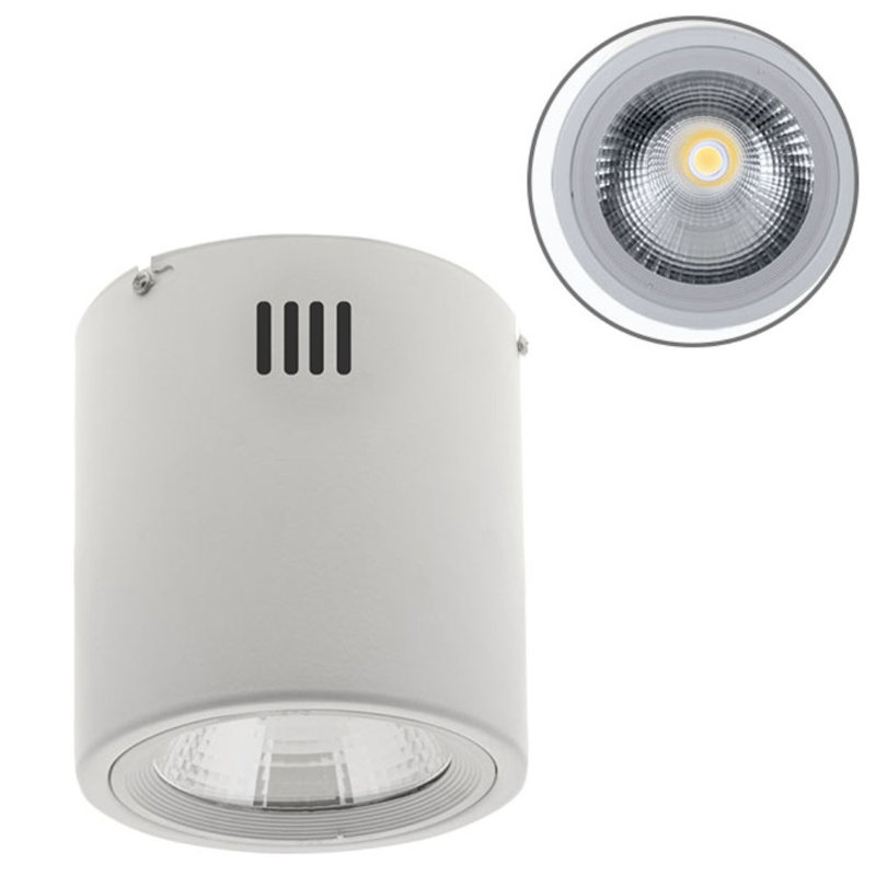 Kira LED Flush Mount, White, 18cm H x 19cm W x 19cm D