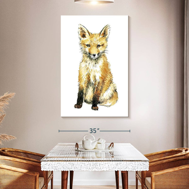 Brampt Baby Fox Portrait, 51" H x 34" W