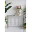 Console rustique en fer avec clôture arquée et rangement ouvert