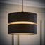Ozment 24.5cm H Polycotton Drum Pendant Shade ( Clip On )-1079521507