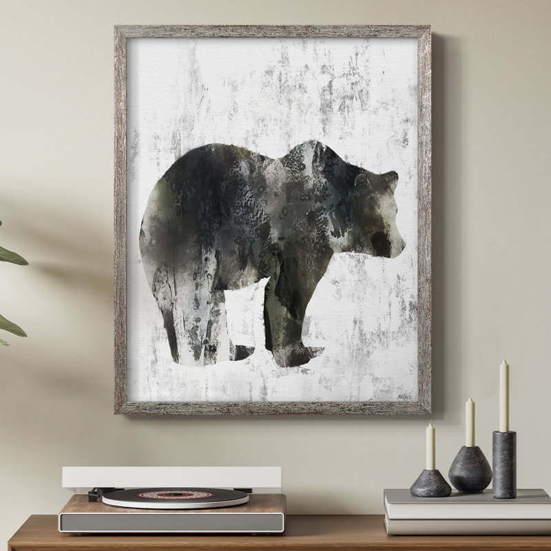 Bear Totem Framed Print - Solid Wood