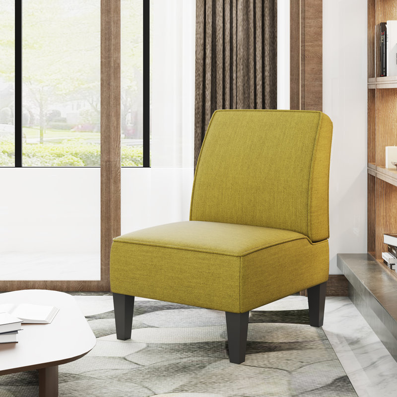 Leanne 22'' Wide Slipper Chair, Green